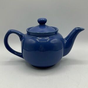 Old Amsterdam Porcelain Works blue teapot with lid